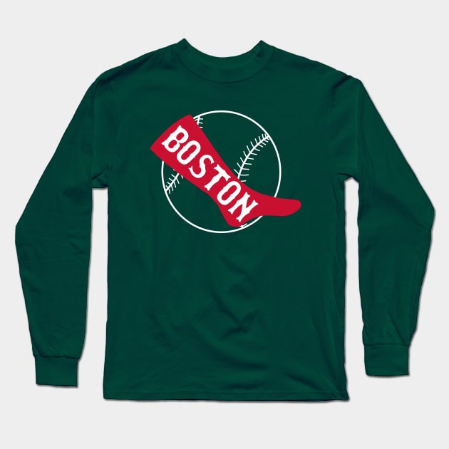 Old School Boston Red Sox Fan Long Sleeve T-Shirt by ClothesContact
